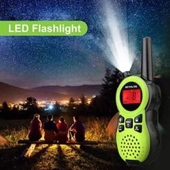 Retevis RT38 Walkie Talkies For Kids,3 Pack 2 Way Radio Long Range 22 CH USB Port,Birthday Gifts For Boys Girls, Toys For 3-12 Years Old,Hands Free Mini Size,Family Camping Traveling(Red Blue Green) -Folkmanis Toys Shop 51nzpiKG0LS