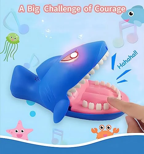 MAYTRBOU Shark Bite Game Toys With Light Dentist Game Board Game For Kids Push Teeth Down Biting Finger Game(Batteries Not Included) 4 MAYTRBOU Shark Bite Game Toys With Light Dentist Game Board Game For Kids Push Teeth Down Biting Finger Game(Batteries Not Included) - Image 2