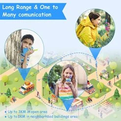 Kids Walkie Talkies For 3-12 Year Old Boys Girls,Children Walkie Talkies 3 KM Long Range & 22 Channels 2 Way Radios,Kids Outdoor Toys Birthday Gift (Battery Operated) 10 Kids Walkie Talkies For 3-12 Year Old Boys Girls,Children Walkie Talkies 3 KM Long Range & 22 Channels 2 Way Radios,Kids Outdoor Toys Birthday Gift (Battery Operated) -Folkmanis Toys Shop 51oCGSYnM6L