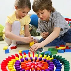 360 Piece Wooden Dominos Blocks Set,Dominoes Set For Kids,Domino Racing Toy Game,Colorful Dominos Tiles Domino Blocks Bulk,Dominoes Racing Tile Games,Kids Game Educational Play Toy For Birthday Party -Folkmanis Toys Shop 51oCuhkfLOL