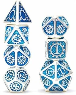 Metal Dice Set 7 D&D Dice Set Suitable For DND Dice Games Such As Dungeon And Dragon -Folkmanis Toys Shop 51oHlgca7lL. AC