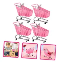 STOBOK 4pcs Wagons Carts Makeup Trolley Pink Office Desk Shopping Cart Mini Grocery Mini Brands Series 3 Shopping Cart Supermarket Trolley Desk Shopping Cart Storage Plastic 11 STOBOK 4pcs Wagons Carts Makeup Trolley Pink Office Desk Shopping Cart Mini Grocery Mini Brands Series 3 Shopping Cart Supermarket Trolley Desk Shopping Cart Storage Plastic -Folkmanis Toys Shop 51oQPVqUK5L