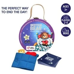 Chalk And Chuckles Bedtime Bear Fun Preschool Card Game For Kids Ages 4-8, Kindergarten Toys For Boys, Girls And Parents -Folkmanis Toys Shop 51oQV2e4hGL