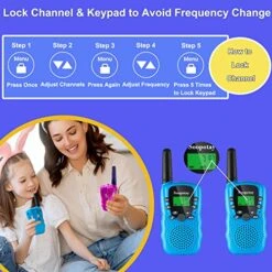 Soopotay Walkie Talkies For Kids & Adults, Long Range Kids Walkie Talkie 2 Pack, Kids Toys For Ages 5 6 7 8 9 10 11 12, Kids Two-Way Radios, Boys Or Girls Birthday Gifts For 5-12 Years Old