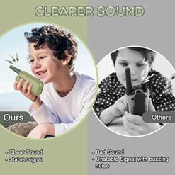 Kids Walkie Talkies Rechargeable For Boys Girls, Selieve 2 Way Radio 22 Channel 3 Miles Range HD Voice Handheld Walky Talky Toy, Birthday Gifts For 3-12 Year Old Kids For Adventure Garden Game -Folkmanis Toys Shop 51oX43DA0BL