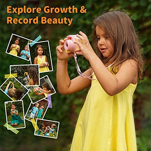 Ourlife Kids Camera For Girls, 12MP 1080P Digital Camera With 2 Inch IPS Screen, Kids' Camera With 8 Effect Filters & 10 Frames - Makes A Perfect Christmas Birthday Gift For Children Aged 3-8 4 Ourlife Kids Camera For Girls, 12MP 1080P Digital Camera With 2 Inch IPS Screen, Kids' Camera With 8 Effect Filters & 10 Frames - Makes A Perfect Christmas Birthday Gift For Children Aged 3-8 - Image 2