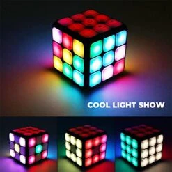 UUPOI Handheld Flashing Cube Game Toy, 4-in-1 Electronic Memory & Brain Game With Light & Music & Voice, Fun Gift STEM Toy For Kids Boys 6-12 Years Old, White -Folkmanis Toys Shop 51oc79XBZwL