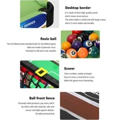 Mini Foosball Multifunctional Pool Table Combination, Four-in-One Ice Hockey Table Tennis Home Parent-Child Interactive Game Table -Folkmanis Toys Shop 51ohjDMPFSL