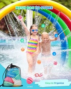 SOPPYCID Durable Water Balloons Magnetic Bomb, 8Pcs Water Balls Outdoor Toys, Pool Toys, Self-Sealing Water Bomb For Kids Adults Outdoor Games, Swimming Pool Party Supplies -Folkmanis Toys Shop 51ohzKEHn6L