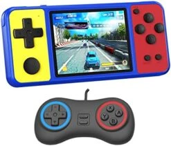 Great Boy Handheld Game Console For Kids Preloaded 270 Classic Retro Games With 3.0'' Color Display And Gamepad Rechargeable Arcade Gaming Player (Blue) -Folkmanis Toys Shop 51oqSl8m8L. AC