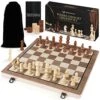 GENERIC Chess Sets - 15 Inch Wooden Magnetic Chess & Checkers Set Board Game - With 2 Extra Queen Pieces - Chess Sets For Adults - Chess Set For Kids 2 GENERIC Chess Sets - 15 Inch Wooden Magnetic Chess & Checkers Set Board Game - With 2 Extra Queen Pieces - Chess Sets For Adults - Chess Set For Kids -Folkmanis Toys Shop 51oqvvGNSqL