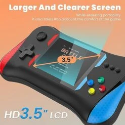 Handheld Game Console For Kids Adults,3.5'' LCD Screen Preloaded 500 Classic Video Games With Rechargeable Battery - Support 2 Players And TV Connection Ideal Gift For Kids Aldults -Folkmanis Toys Shop 51ot2Wflm1L
