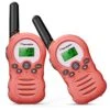 Sorulykin Kids Walkie Talkies 22 Channel, 2 Way Radio Up To 3KM Range Handheld Interphone, Children's Walkie-Talkies For Boys And Girls To Outside Adventure Gear To Camping Hiking Games, Pink 2 Pack