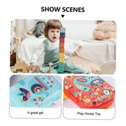 SAFIGLE 8 Pcs Children's Play House Toy Car Trolley Case Doll Playsets Suitcases For Kids Mini Suitcase Funny Kids Toys Educational Playthings Portable Suitcase Toy Tinplate Child Gift Box -Folkmanis Toys Shop 51pNbq7QEyL