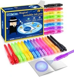 GIFTINBOX Invisible Ink Pen, 28PCS Invisible Ink Pens With UV Light For Kids, Party Favors Set Classroom Prize For Students, Spy Pen Magic Marker For Secret Message, Birthday Gift For Kids Boys Girls -Folkmanis Toys Shop 51pQUvMzeLL. AC