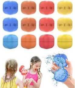 12PCS Reusable Water Balloons, Silicone Magnetic Water Balloons, Self-Sealing Refillable Water Balloons Water Balloons For Kids Adults Outside Play, Water Fight Game, Swimming Pool Party Supplies 14 12PCS Reusable Water Balloons, Silicone Magnetic Water Balloons, Self-Sealing Refillable Water Balloons Water Balloons For Kids Adults Outside Play, Water Fight Game, Swimming Pool Party Supplies -Folkmanis Toys Shop 51pSHZVG4L. AC