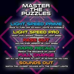 Top Secret Toys ZoomQube High Speed Electronic Light Game Cube With Sound, 6 Games To Master, Improve Memory, Pattern Recall, & Reaction Time, Play In The Dark, Ages 3+ 7 Top Secret Toys ZoomQube High Speed Electronic Light Game Cube With Sound, 6 Games To Master, Improve Memory, Pattern Recall, & Reaction Time, Play In The Dark, Ages 3+ -Folkmanis Toys Shop 51pXaookFsL