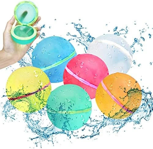 12 Pcs Reusable Water Balloons, Self Sealing Quick Fill, Water Bomb Splash Balls Rapid Fill Balloon With Storage Bag, Summer Toys Outdoor Games For Kids Adults Beach Pool Party 12 12 Pcs Reusable Water Balloons, Self Sealing Quick Fill, Water Bomb Splash Balls Rapid Fill Balloon With Storage Bag, Summer Toys Outdoor Games For Kids Adults Beach Pool Party - Image 10