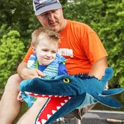 Animal Hand Puppets 24 Inch Sea Turtle Plush Dinosaur Animals Hand Puppet Toys Role-Play Toy Puppets For Kids Storytelling Imaginative Pretend Play Teaching Preschool(Mosasaurus) -Folkmanis Toys Shop 51pa3kl7T5L