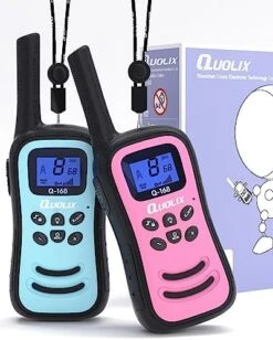 QUOLIX 2 Way Radios Walkie Talkies For Kids Long Range Rechargeable Kids Walkie Talkies 2 Pack, Perfect Kids Outdoor Toys Easter Christmas Birthday Gifts For Boys Girls Age 3-12 For Camping Hiking 16 QUOLIX 2 Way Radios Walkie Talkies For Kids Long Range Rechargeable Kids Walkie Talkies 2 Pack, Perfect Kids Outdoor Toys Easter Christmas Birthday Gifts For Boys Girls Age 3-12 For Camping Hiking -Folkmanis Toys Shop 51pewMMBrL. AC