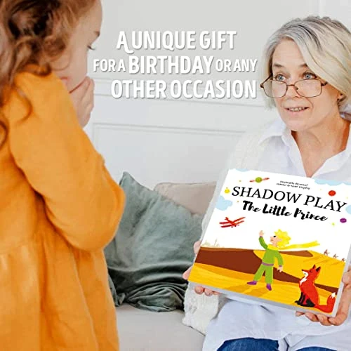 Shadow Play Little Prince Shadow Theater And Shadow Puppets Combo - Educational Toy, Montessori Preschool Learning Toys For Girls And Boys - Easter Birthday Gift Present 3 4 5 6 7 Year Old 7 Shadow Play Little Prince Shadow Theater And Shadow Puppets Combo - Educational Toy, Montessori Preschool Learning Toys For Girls And Boys - Easter Birthday Gift Present 3 4 5 6 7 Year Old - Image 5