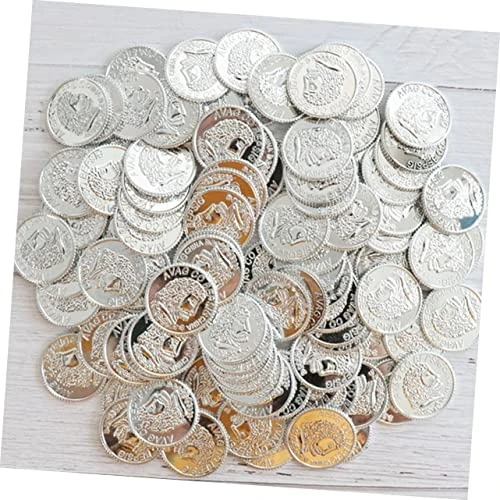 Hohopeti Gold Treasure Coins 200pcs Pirate Coin Vintage Toys Pirate Accessories Plastic Coins Pirate Coin Pirate Gems Jewelry Golden Game Coins Plastic Coin Toys Pirates Coins Game Coins 7 Hohopeti Gold Treasure Coins 200pcs Pirate Coin Vintage Toys Pirate Accessories Plastic Coins Pirate Coin Pirate Gems Jewelry Golden Game Coins Plastic Coin Toys Pirates Coins Game Coins - Image 5