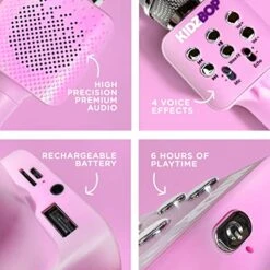 Move2Play, Kidz Bop Karaoke Microphone | The Hit Music Brand For Kids | Birthday Gift For Girls And Boys | Toy For Kids Ages 4, 5, 6, 7, 8+ Years Old -Folkmanis Toys Shop 51qLfXUsjXL