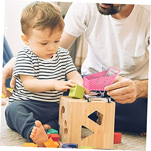 STOBOK 4pcs Wagons Carts Makeup Trolley Pink Office Desk Shopping Cart Mini Grocery Mini Brands Series 3 Shopping Cart Supermarket Trolley Desk Shopping Cart Storage Plastic 4 STOBOK 4pcs Wagons Carts Makeup Trolley Pink Office Desk Shopping Cart Mini Grocery Mini Brands Series 3 Shopping Cart Supermarket Trolley Desk Shopping Cart Storage Plastic - Image 2