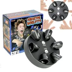 Electric Shock Roulette Game Fun Polygraph,New Lie Detector Test Shock Finger Game,Novel Game Interesting Polygraph Party Toy,Tricky Electric Shock Roulette Party Game Desktop Decompression Funny Toy
