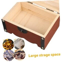 Vintage Decor 2 Pcs Piggy Bank Treasure Chest Storage Tank Retro Lock Child Wooden Solid Wood Retro Decor 13 Vintage Decor 2 Pcs Piggy Bank Treasure Chest Storage Tank Retro Lock Child Wooden Solid Wood Retro Decor -Folkmanis Toys Shop 51qSuIxtFzL