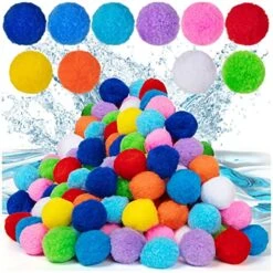 Reusable Water Balls, 100 Pcs Water Soaker Balls For Outdoor Toys And Games, Reusable Water Balloons Fun Summer Activities Toys For Kids Pool Trampoline Backyard Game