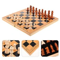 Kisangel Kids Playsets Travel International Chess Set For Kids And Adults Chess Checkers Backgammon Game Set With Wooden Folding Portable Chess Board Vintage Toys 7 Kisangel Kids Playsets Travel International Chess Set For Kids And Adults Chess Checkers Backgammon Game Set With Wooden Folding Portable Chess Board Vintage Toys -Folkmanis Toys Shop 51qfI8nf7XS