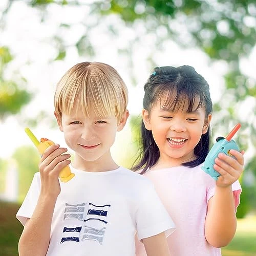 B. – Walkie Talkie Set – 2-Pack Walkie Talkies – Long 100-Foot Range – Toys For Toddlers, Kids – 3 Years + – Lolo & Woofer Walkie-Talkies 4 B. – Walkie Talkie Set – 2-Pack Walkie Talkies – Long 100-Foot Range – Toys For Toddlers, Kids – 3 Years + – Lolo & Woofer Walkie-Talkies - Image 2