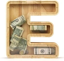 WOOD CITY Letter Piggy Bank For Adults Boys Girls Kids, Wooden 9 Inch Large Personalized Bills And Coins Bank Money Box, Customized Name DIY Creative Gift For Real-Money, Alphabet Decorations (B) 25 WOOD CITY Letter Piggy Bank For Adults Boys Girls Kids, Wooden 9 Inch Large Personalized Bills And Coins Bank Money Box, Customized Name DIY Creative Gift For Real-Money, Alphabet Decorations (B) -Folkmanis Toys Shop 51qm4joPdDL. AC