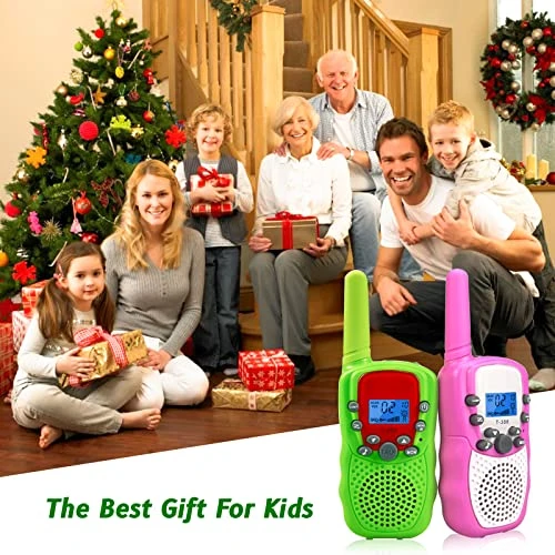 Wcfish Walkie Talkies For Kids, 2 Pack 22 Channels 2 Way Radio With Backlight LCD Flashlight, 3KMs Long Range Kids Toys For 3-12 Years, Children's Outdoor Adventure Camping Hiking Game (Green+Pink) 7 Wcfish Walkie Talkies For Kids, 2 Pack 22 Channels 2 Way Radio With Backlight LCD Flashlight, 3KMs Long Range Kids Toys For 3-12 Years, Children's Outdoor Adventure Camping Hiking Game (Green+Pink) - Image 5