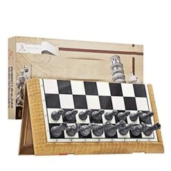 New Chessex Chess Set Magnetic Travel Folding Board Games Portable Gifts And Educational Toys For Adults Kids Teens 5-Size Chess Gift (Size : X-Large)