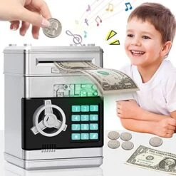 MAGIBX Piggy Bank For Boys Toys Age 6-8, Cash Coin Can ATM Bank Toys For 6 7 8 Year Old Boy Birthday Gifts, Electronic Money Saving Box For Kids 5-7 With Password Code Lock For Boys Age 8-10-12, Black 21 MAGIBX Piggy Bank For Boys Toys Age 6-8, Cash Coin Can ATM Bank Toys For 6 7 8 Year Old Boy Birthday Gifts, Electronic Money Saving Box For Kids 5-7 With Password Code Lock For Boys Age 8-10-12, Black -Folkmanis Toys Shop 51qulwsI8iL. AC