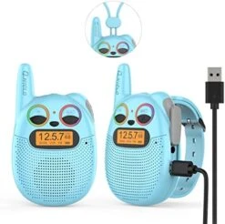 Qniglo Kids Walkie Talkies Rechargeable 3 Pack, Walkie Talkies For Kids With FM VOX Hands-Free Walki Talki With Watch Band & Lanyard For Outdoor Camping Games, Toys Gifts For 3-12 Years Old Boys Girls 28 Qniglo Kids Walkie Talkies Rechargeable 3 Pack, Walkie Talkies For Kids With FM VOX Hands-Free Walki Talki With Watch Band & Lanyard For Outdoor Camping Games, Toys Gifts For 3-12 Years Old Boys Girls -Folkmanis Toys Shop 51qxvW0RZZL. AC