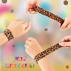 25 Pieces Animal Print Wristband Wild Animal Assorted Safari Print Slap Bracelet Deer Leopard Tiger Slap Bracelet For Kids Boys Girls Animal Themed Birthday Party Favors -Folkmanis Toys Shop 51r1vzEM4RL