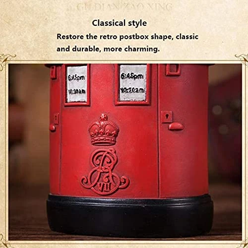 Piggy Banks For Children Girl Red Postbox, Resin Coin Savings Bank,Creative Currency Bank Safe Coin Money Box Home Decoration Piggy Banks Furniture Games 7 Piggy Banks For Children Girl Red Postbox, Resin Coin Savings Bank,Creative Currency Bank Safe Coin Money Box Home Decoration Piggy Banks Furniture Games - Image 5