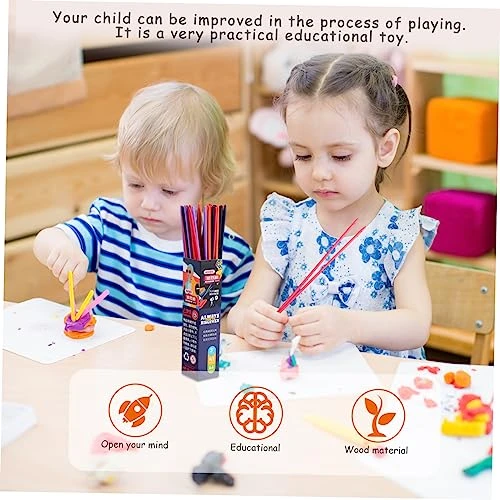 EXCEART 1 Set Color Game Stick Toy For Kids Desktop Toys Kids Wooden Toys Bamboo Picks Multi-Person Interactive Toys Educational Sticks Game The Stick Colorful Classic Parent-Child 8 EXCEART 1 Set Color Game Stick Toy For Kids Desktop Toys Kids Wooden Toys Bamboo Picks Multi-Person Interactive Toys Educational Sticks Game The Stick Colorful Classic Parent-Child - Image 6