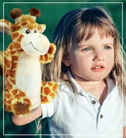 DolliBu Giraffe Plush Hand Puppet For Kids - Soft Plush Stuffed Animal Hand Puppet Toy For Puppet Show Games & Puppet Theaters For Kids, Adult Cute Puppets Educational Toy To Teach Children & Toddlers 13 DolliBu Giraffe Plush Hand Puppet For Kids - Soft Plush Stuffed Animal Hand Puppet Toy For Puppet Show Games & Puppet Theaters For Kids, Adult Cute Puppets Educational Toy To Teach Children & Toddlers -Folkmanis Toys Shop 51rOZwxB8eS