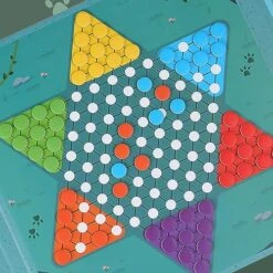 Andux 2 In 1 Magnetic Flight Chess Sets Book Style Travel Board Games Portable Chess Toys CXYXQ-04 (Flight Chess + Checkers) -Folkmanis Toys Shop 51rQiNmXXNL