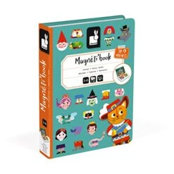 Janod Magnetibook 71 Pc Magnetic Fairy Tale Mix And Match Game - Ages 3+ - J02588