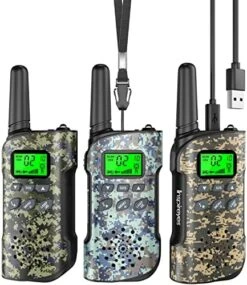 Inspireyes Walkie Talkies For Kids Rechargeable, 48 Hours Working Time 2 Way Radio Long Range, Outdoor Camping Games Toy Birthday Xmas Gift For Boys Age 8-12 3-5 Girls, 3 Pack Camouflage -Folkmanis Toys Shop 51rbhsaWw6L. AC