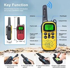 Toys For 3-15 Year Old Boys Girls, CONNECOM Rechargeable Walkie Talkies For Kids 22 Channels 2 Way Radio Toy, Best Gifts For Boys And Girls To Outdoor, Camping, Hiking, Adventure Game -Folkmanis Toys Shop 51riKCP6SGS