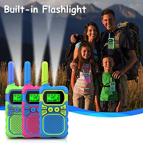Kids Walkie Talkies For 3-12 Year Old Boys Girls,Children Walkie Talkies 3 KM Long Range & 22 Channels 2 Way Radios,Kids Outdoor Toys Birthday Gift (Battery Operated) 5 Kids Walkie Talkies For 3-12 Year Old Boys Girls,Children Walkie Talkies 3 KM Long Range & 22 Channels 2 Way Radios,Kids Outdoor Toys Birthday Gift (Battery Operated) - Image 3