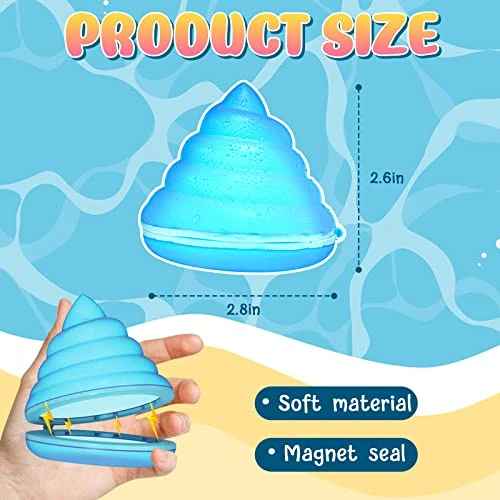 Reusable Water Balloons For Kids, 12 Pcs Magnetic Water Balloons Self-Sealing Pool Toys, Refillable Water Balloons For Outoor Water Fight Games, Summer Toys For Beach Yard Garden (Poop) 4 Reusable Water Balloons For Kids, 12 Pcs Magnetic Water Balloons Self-Sealing Pool Toys, Refillable Water Balloons For Outoor Water Fight Games, Summer Toys For Beach Yard Garden (Poop) - Image 2