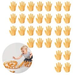 FAMKIT Hand Shape Domino Blocks Educational Toy Dominoes Game Birthday Party Favor -Folkmanis Toys Shop 51rsXN8DRzL