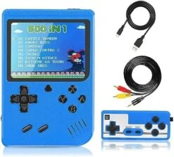 Portable Handheld Game Console Retro Game Console With 400 Classical Games 1020mAh Rechargeable Battery Support For Connecting TV And Two Players-A -Folkmanis Toys Shop 51rzt1hnczL. AC
